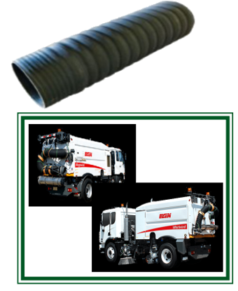 NOVA-VAC 5063BG :OEM" Leaf/Debris Street Sweeper Hose