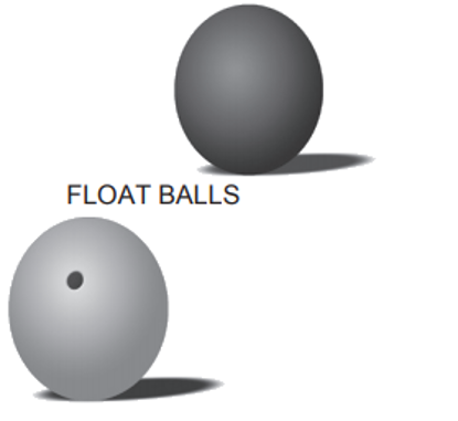 Rubber Float Balls & Plastic Float Balls